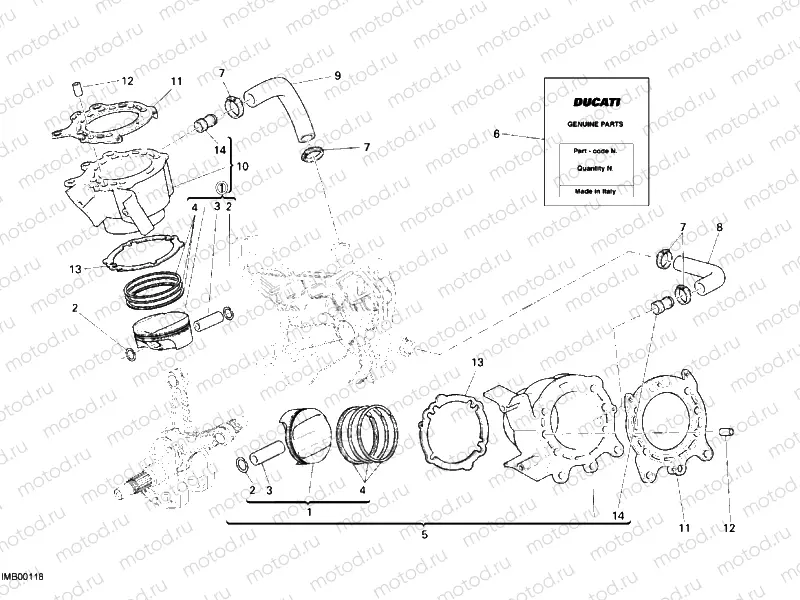 CYLINDER - PISTON » ENGINE CASE