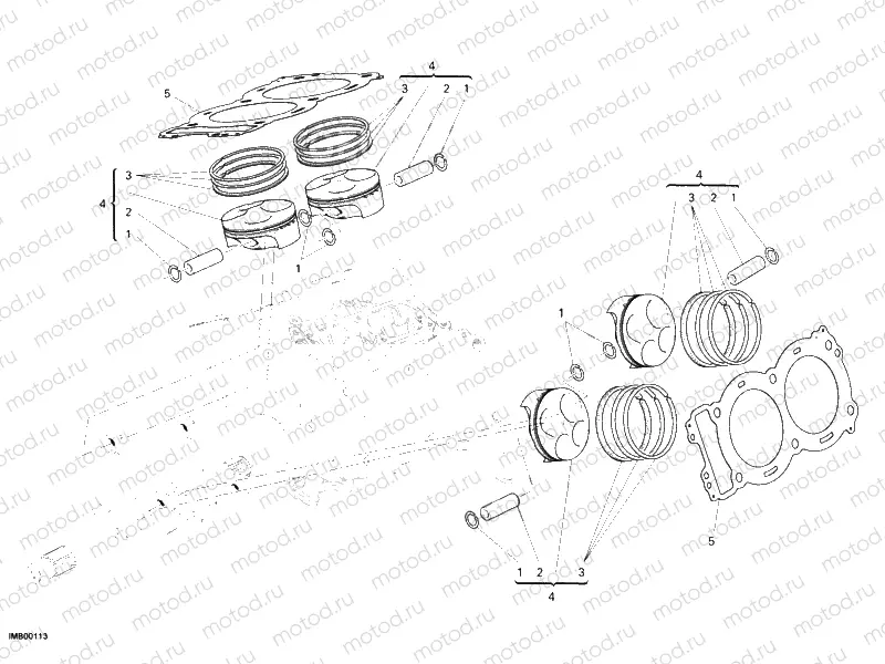 CYLINDER - PISTON » ENGINE CASE