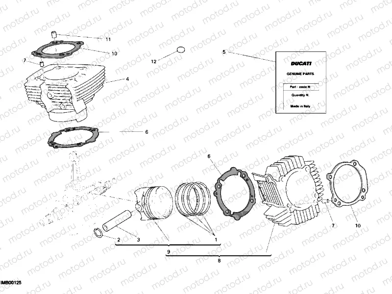 CYLINDER - PISTON » ENGINE CASE