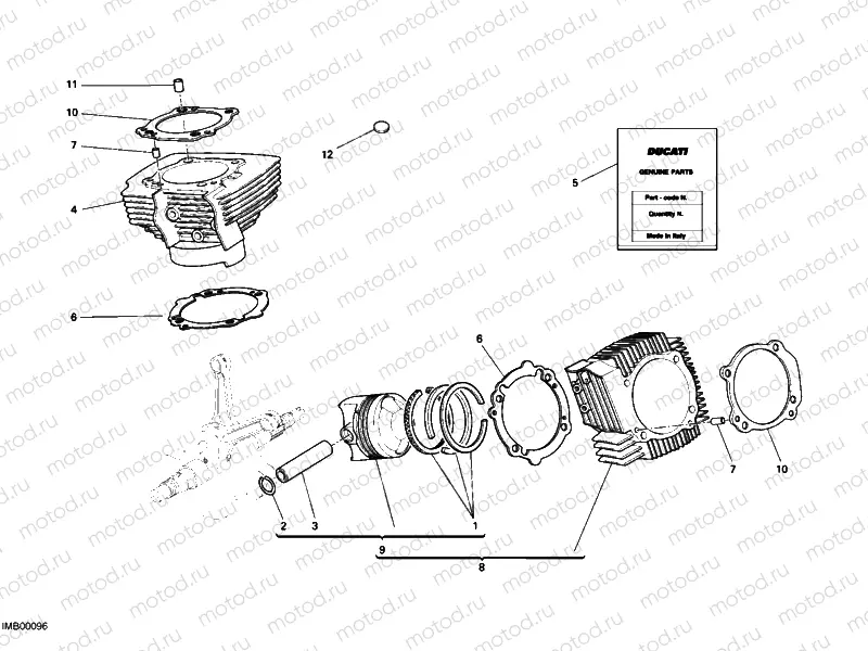 CYLINDER - PISTON » ENGINE CASE