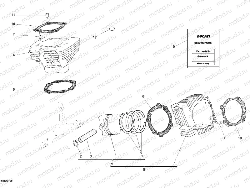 CYLINDER - PISTON » ENGINE CASE