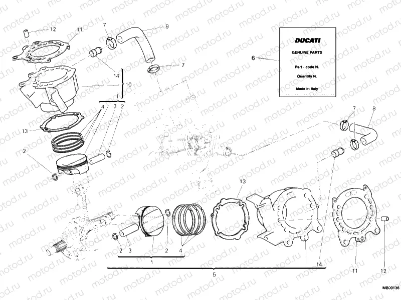 CYLINDER - PISTON » ENGINE CASE