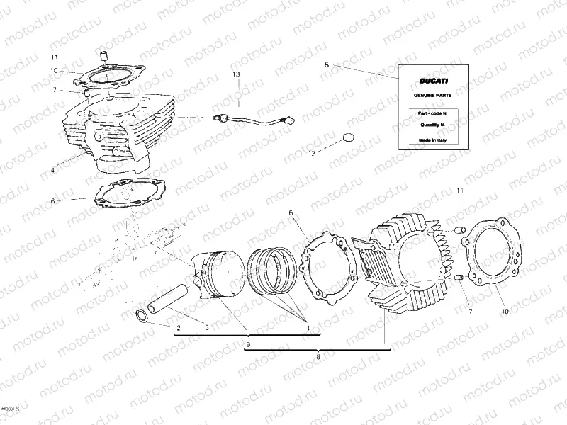 CYLINDER - PISTON » ENGINE CASE