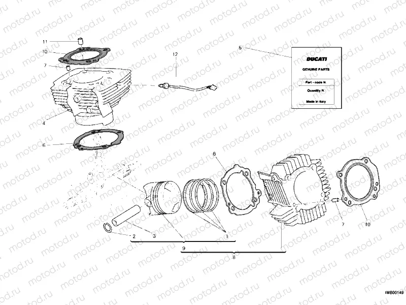 CYLINDER - PISTON » ENGINE CASE