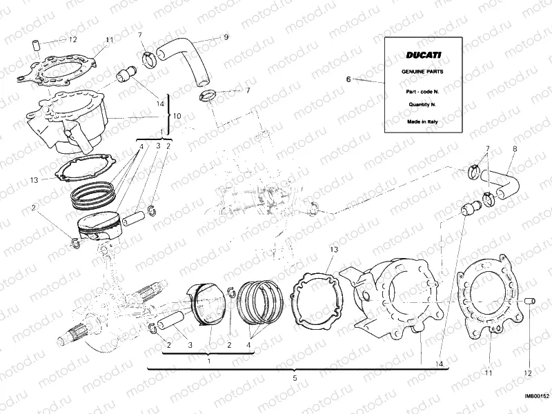 CYLINDER - PISTON » ENGINE CASE
