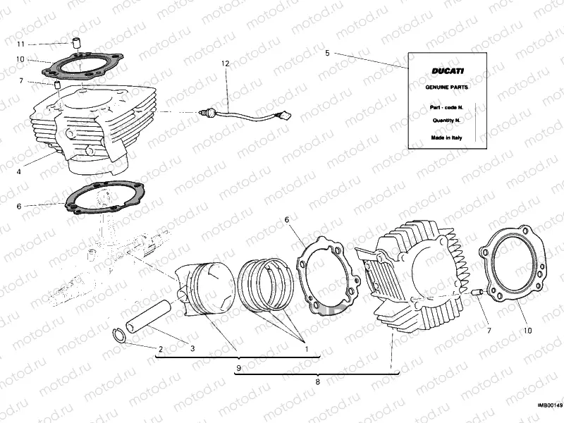 CYLINDER - PISTON » ENGINE CASE
