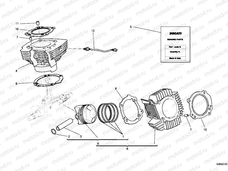 CYLINDER - PISTON » ENGINE CASE