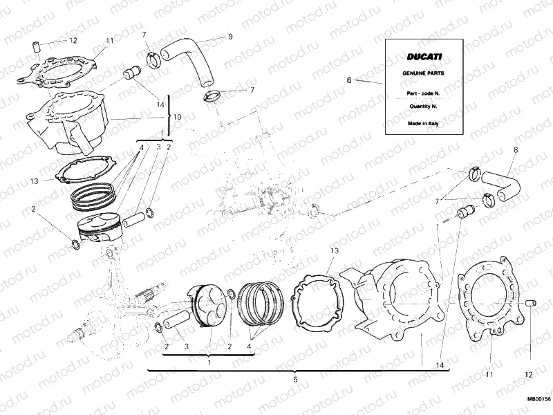 CYLINDER - PISTON » ENGINE CASE