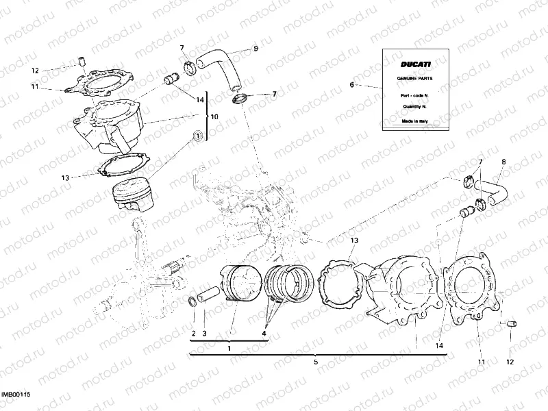 CYLINDER - PISTON » ENGINE CASE
