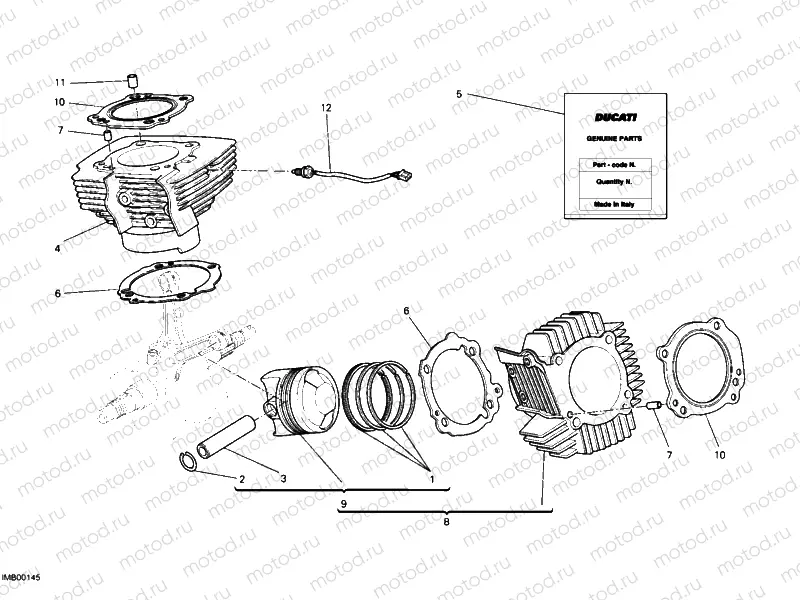 CYLINDER - PISTON » ENGINE CASE