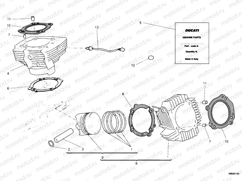 CYLINDER - PISTON » ENGINE CASE