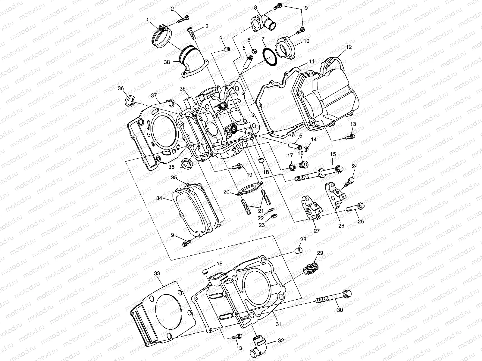 CYLINDER  XPLORER 500 W97CD50A (4941354135D003) | CYLINDER  XPLORER 500 W97CD50A (4941354135D003)