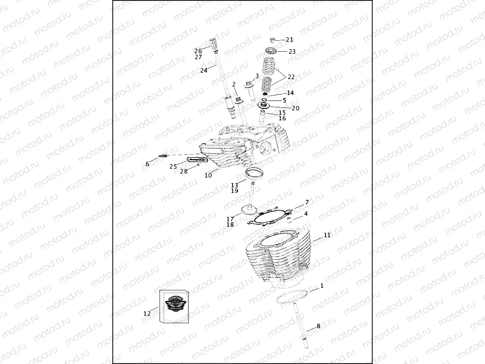 CYLINDERS, HEADS AND VALVES - TWIN CAM 110â¢