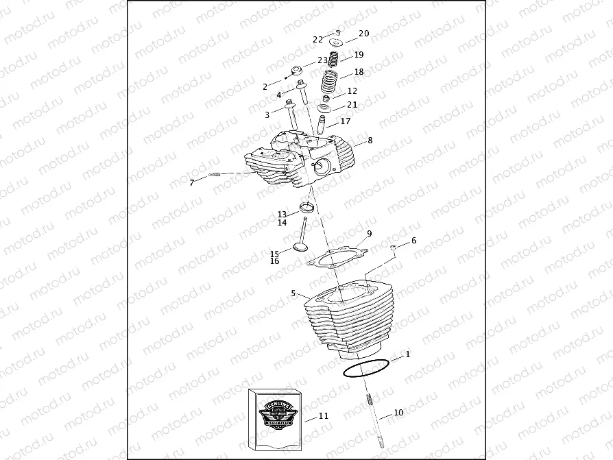 CYLINDERS, HEADS & VALVES - 1550