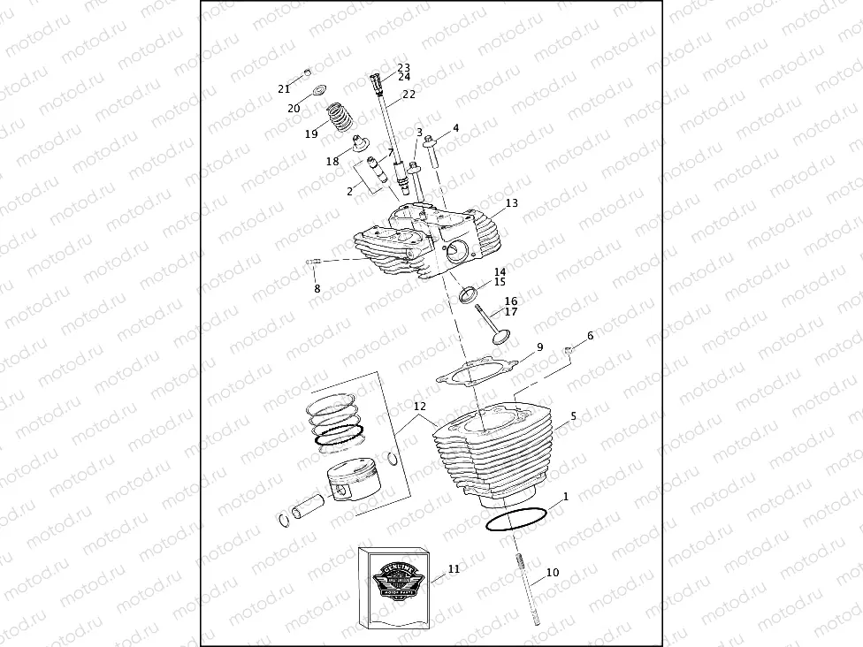 CYLINDERS, HEADS & VALVES - TWIN CAM 103â¢