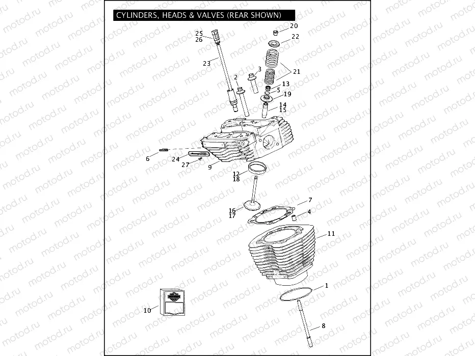CYLINDERS, HEADS & VALVES - TWIN CAM 110â¢