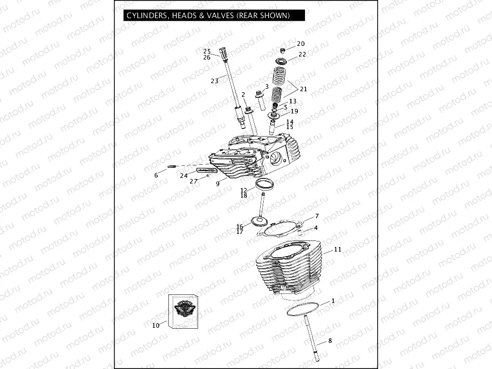 CYLINDERS, HEADS & VALVES - TWIN CAM 110â¢