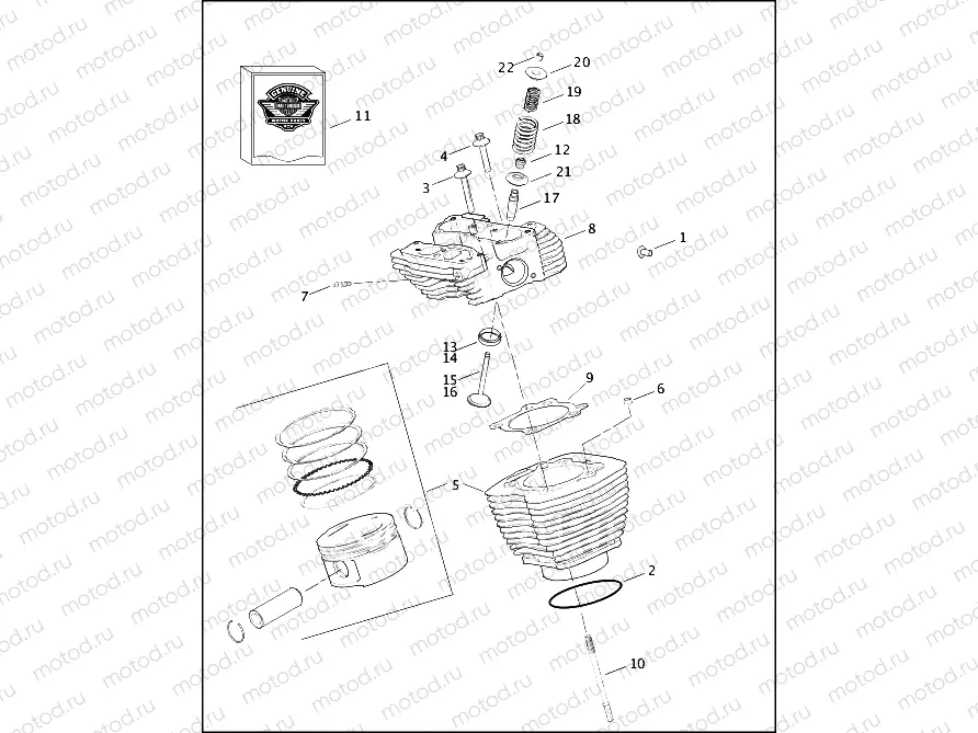 CYLINDERS, HEADS & VALVES - Twin Cam 88Bâ¢
