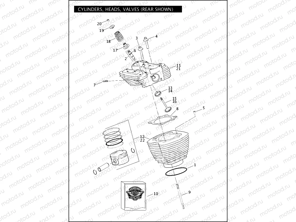 CYLINDERS, HEADS, VALVES - TWIN CAM 96â¢