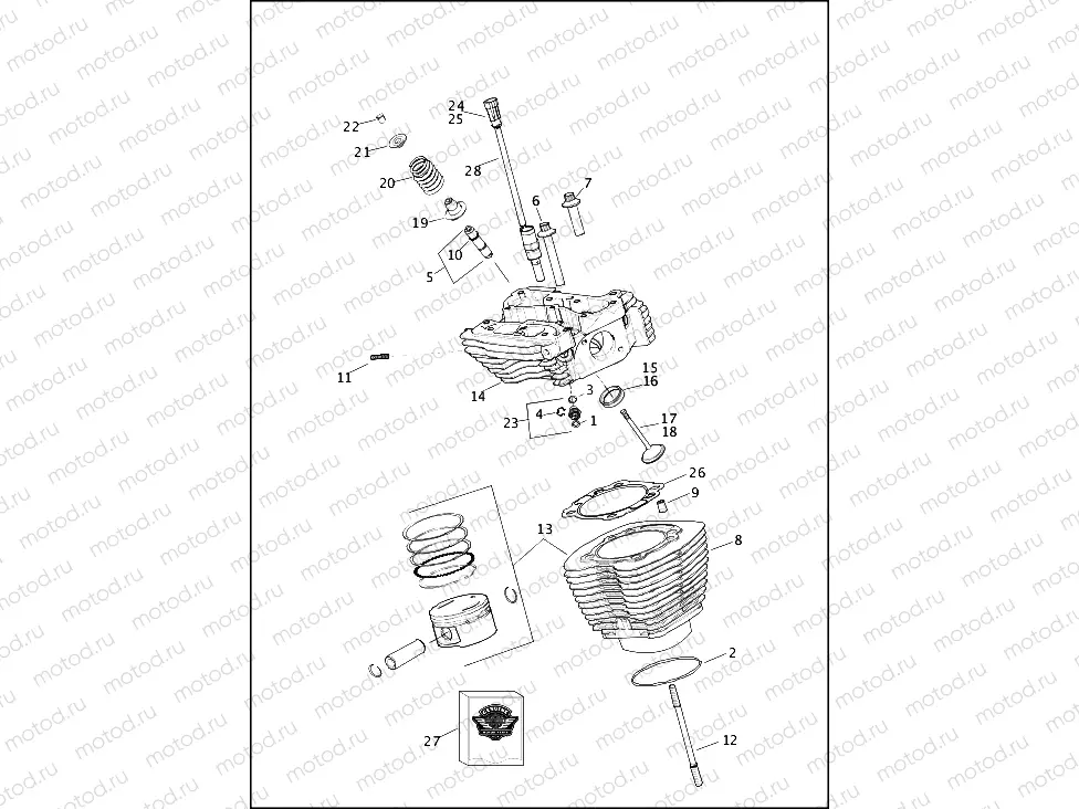 CYLINDERS, HEADS & VALVES, TWIN-COOLEDâ¢ - TWIN CAM 103â¢