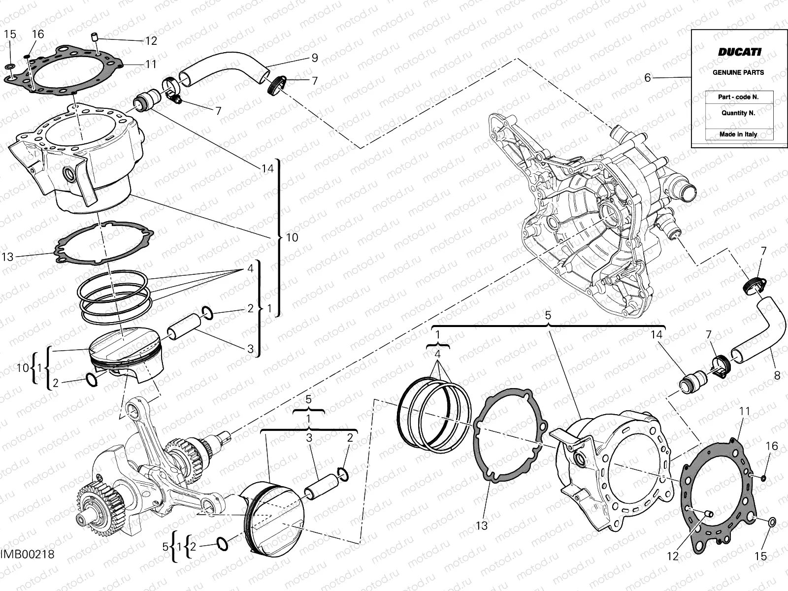 CYLINDERS - PISTONS [MOD:MS1200PP]