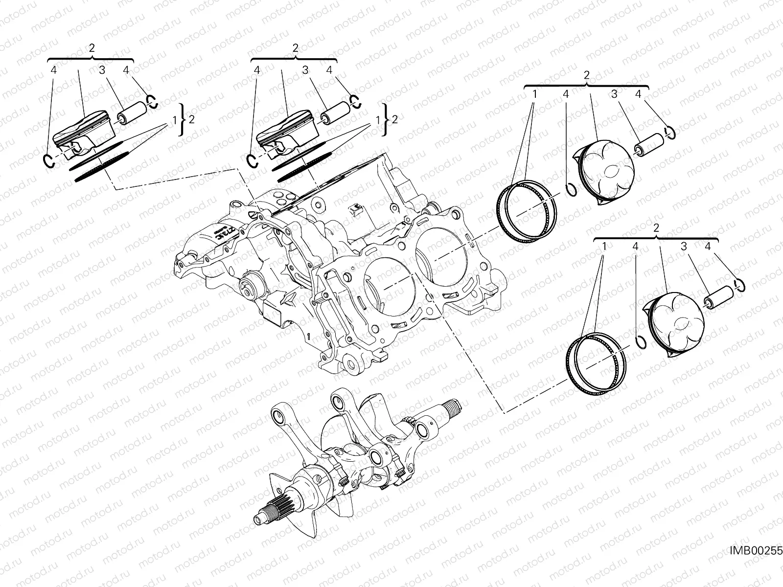 CYLINDERS - PISTONS [MOD:PANV4 R]
