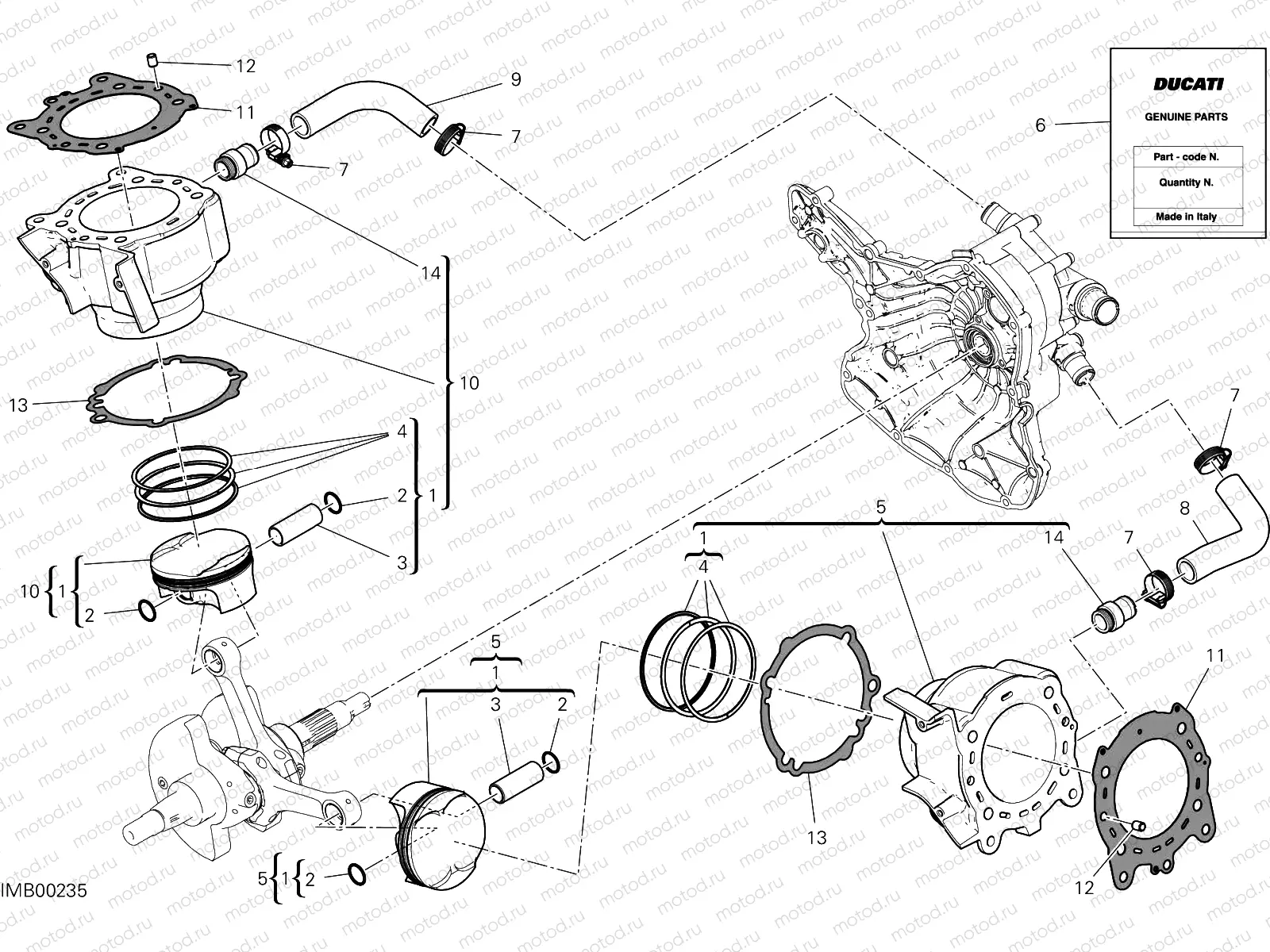 CYLINDERS - PISTONS [MOD:SS 939 S]