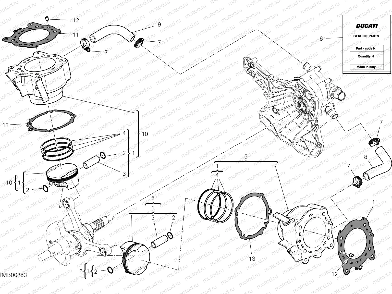 CYLINDERS - PISTONS [MOD:SS 939 S]