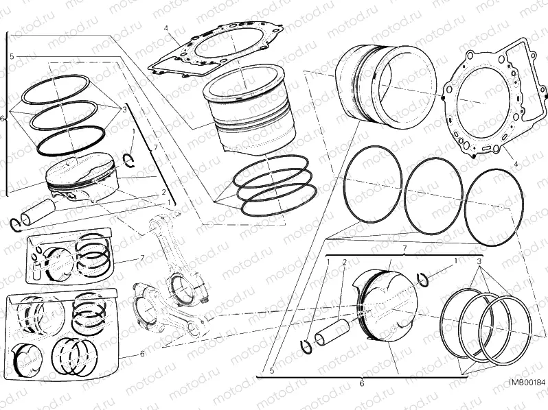 CYLINDERS - PISTONS » VALVE DRIVE