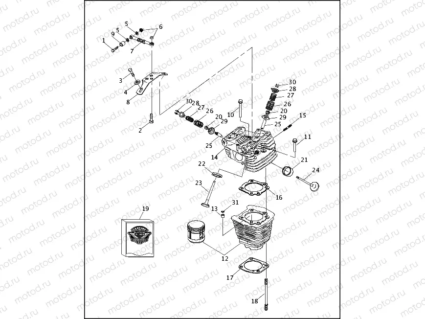 CYLINDERS, VALVES & HEADS - VÂ²â¢ EVOLUTION