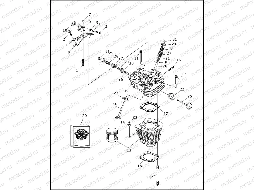 CYLINDERS, VALVES & HEADS - VÂ²â¢ EVOLUTION