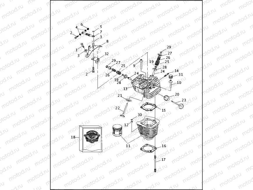 CYLINDERS, VALVES & HEADS - VÂ²â¢ EVOLUTION