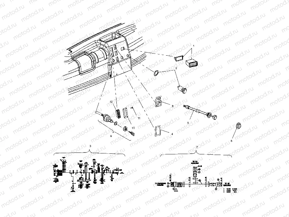 DASH INSTRUMENTS AND CONTROLS - A10RB42AA (4970937093A06) | DASH INSTRUMENTS AND CONTROLS - A10RB42AA (4970937093A06)