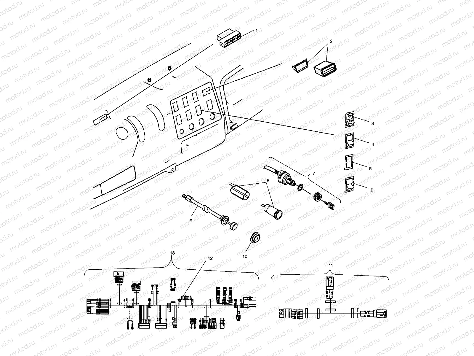 DASH INSTRUMENTS and CONTROLS - C11RB42AA/C11RD50AA/AB/C11RF50AA (4981898189A06) | DASH INSTRUMENTS and CONTROLS - C11RB42AA/C11RD50AA/AB/C11RF50AA (4981898189A06)