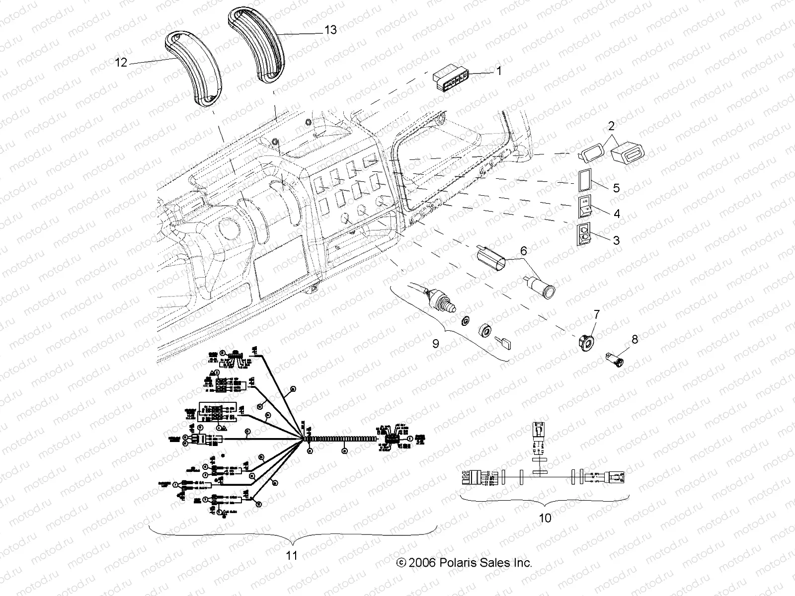 DASH INSTRUMENTS and CONTROLS - R07RH50AF/AR/AT (49RGRDASH07500EFI) | DASH INSTRUMENTS and CONTROLS - R07RH50AF/AR/AT (49RGRDASH07500EFI)
