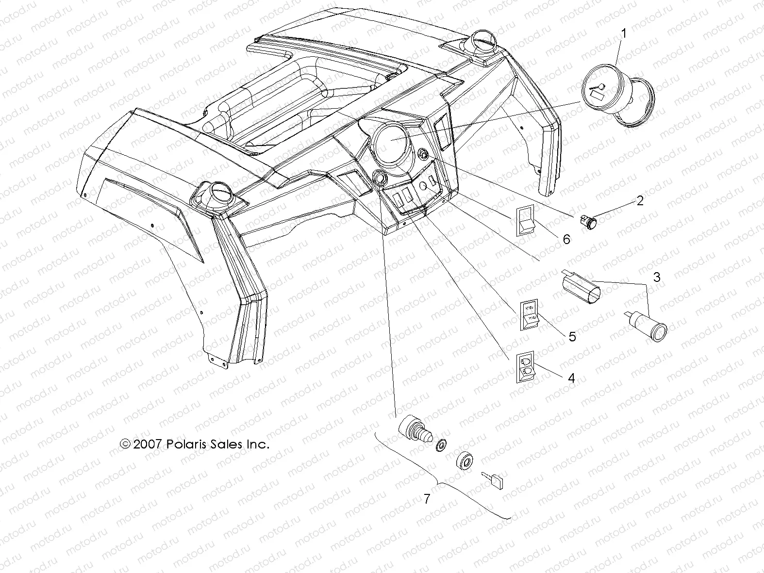DASH INSTRUMENTS and CONTROLS - R08VH76AD/AG (49ATVDASH08VISTA) | DASH INSTRUMENTS and CONTROLS - R08VH76AD/AG (49ATVDASH08VISTA)
