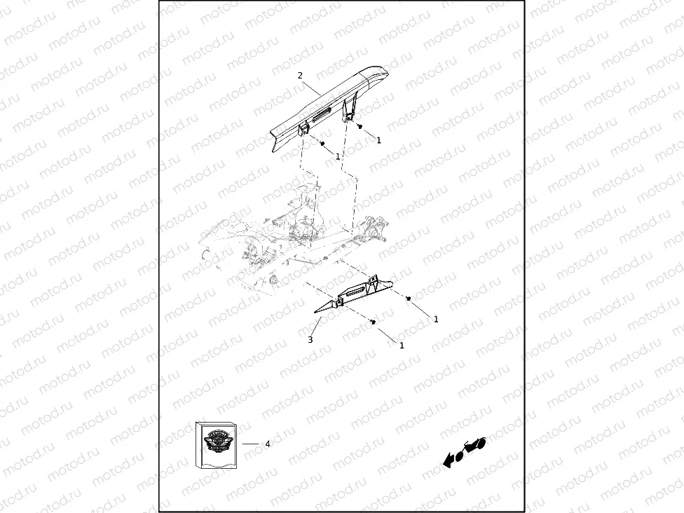 DEBRIS DEFLECTOR AND BELT GUARD