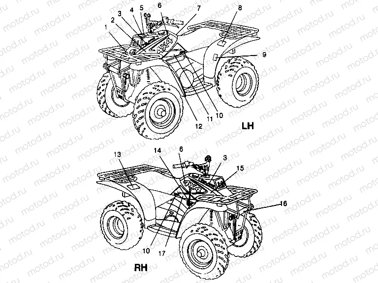 DECALS 4x4 300 W958130 (4930183018A007) | DECALS 4x4 300 W958130 (4930183018A007)