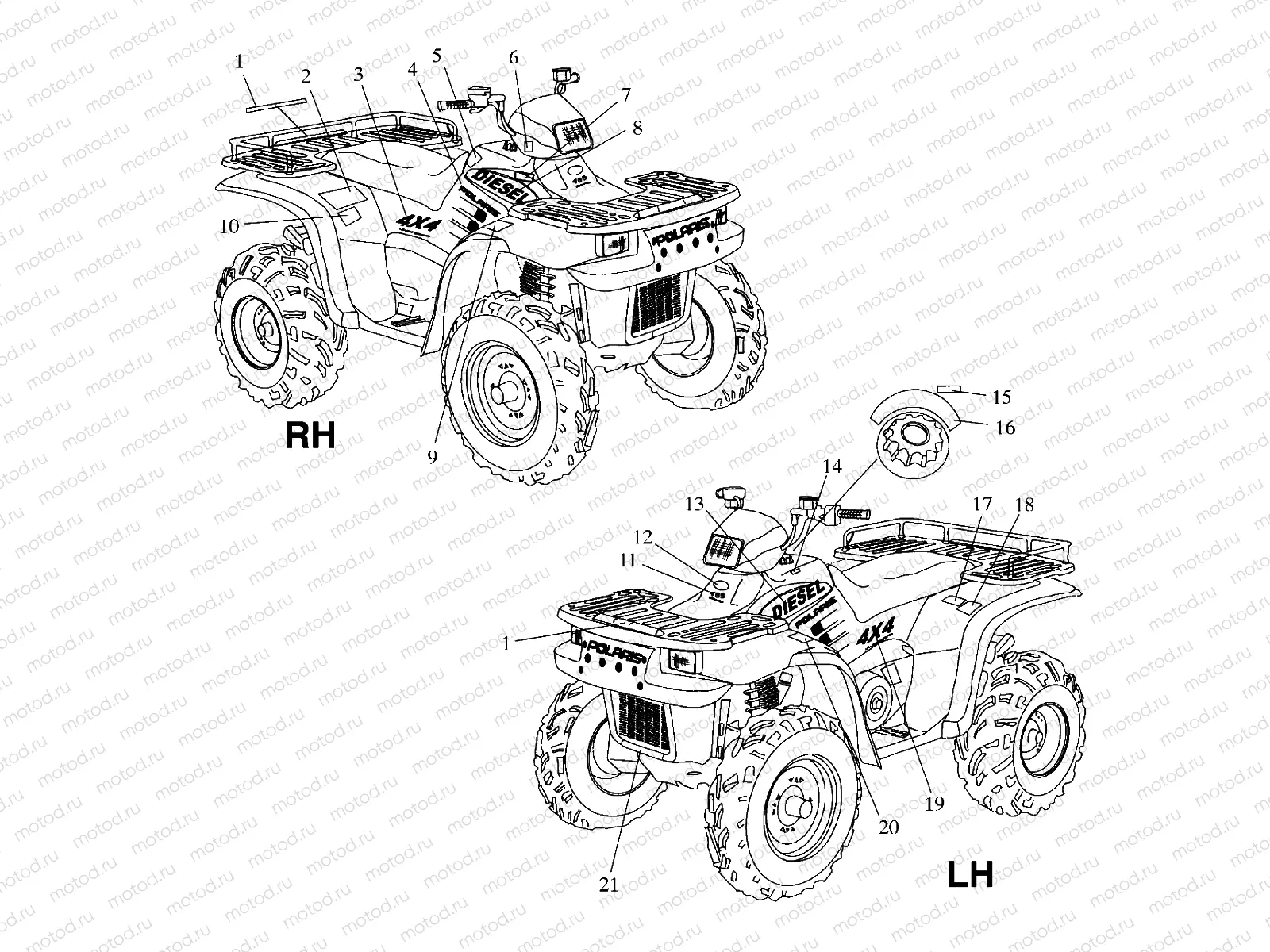 DECALS - A00CH46CA (4954785478A010) | DECALS - A00CH46CA (4954785478A010)