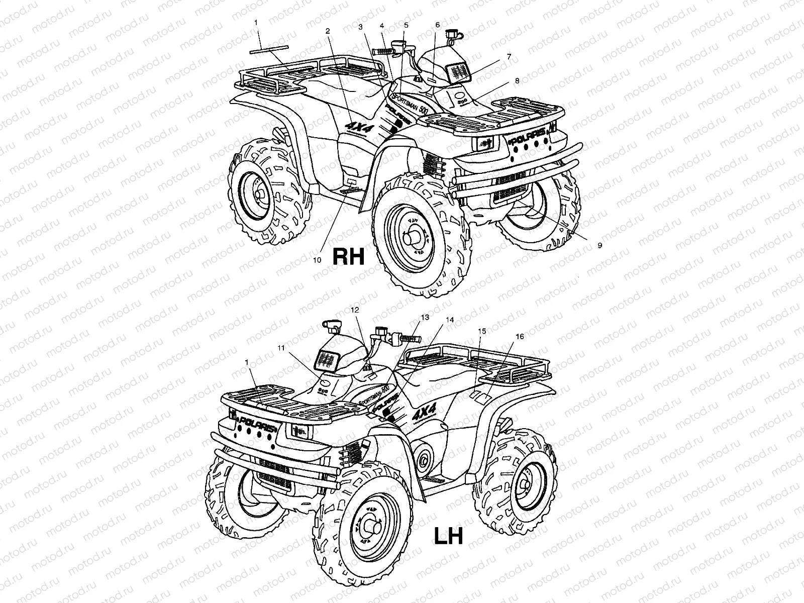 DECALS - A00CH50AD (4960026002A009) | DECALS - A00CH50AD (4960026002A009)