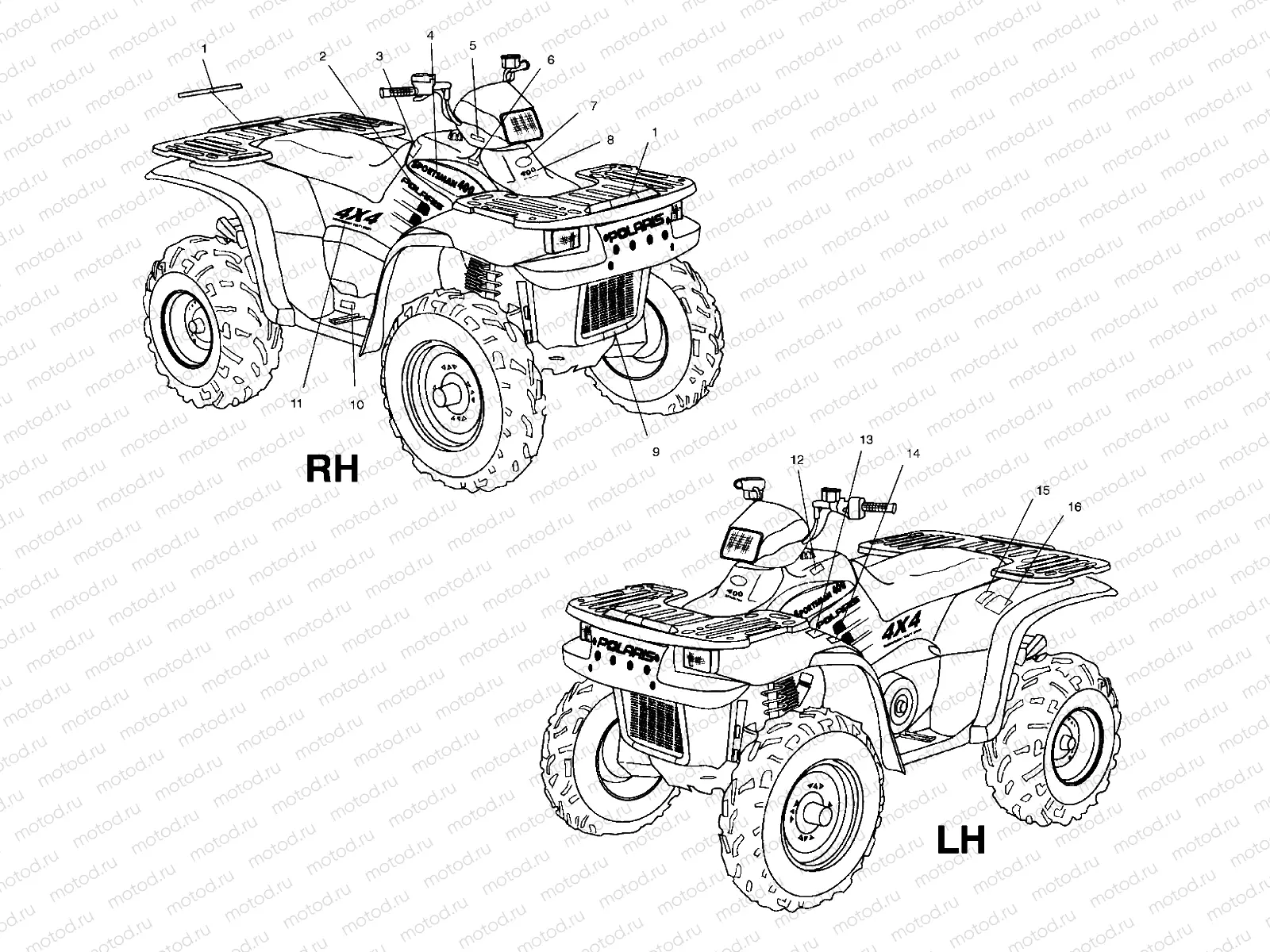 DECALS - A01CH42AA (4964436443A008) | DECALS - A01CH42AA (4964436443A008)