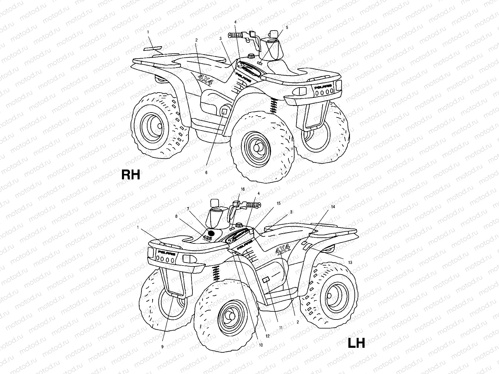 DECALS - A01CK42AA (4964136413A008) | DECALS - A01CK42AA (4964136413A008)