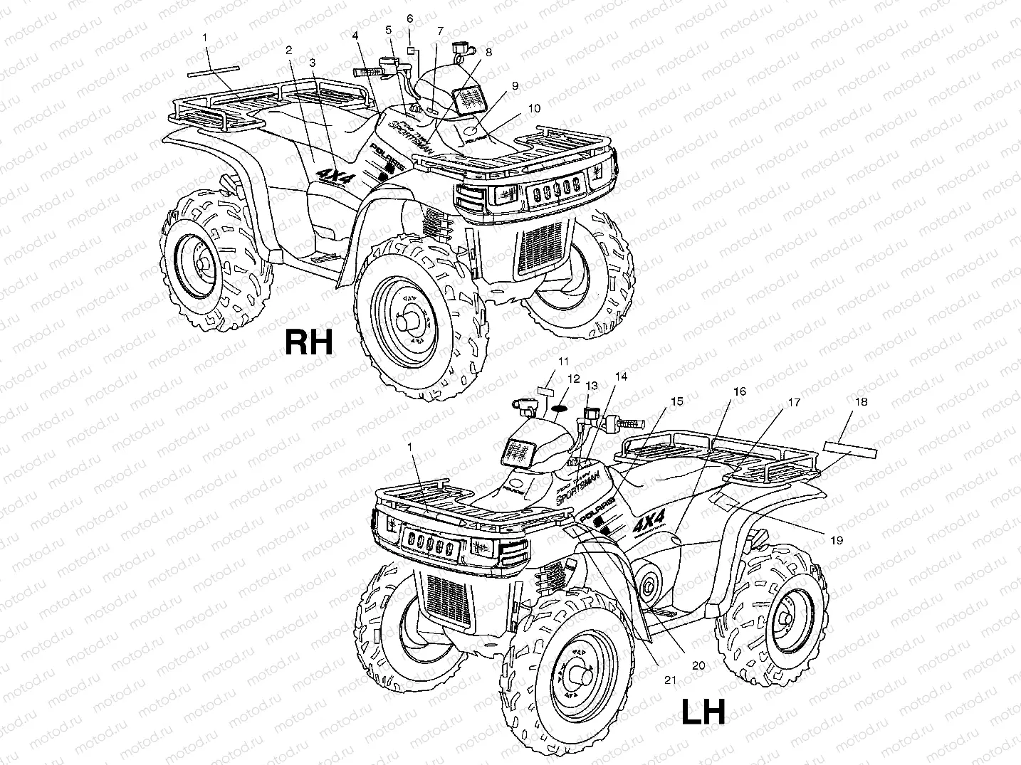 DECALS - A02CH68AA/AB/AC/CA/CB (4966346634A09) | DECALS - A02CH68AA/AB/AC/CA/CB (4966346634A09)