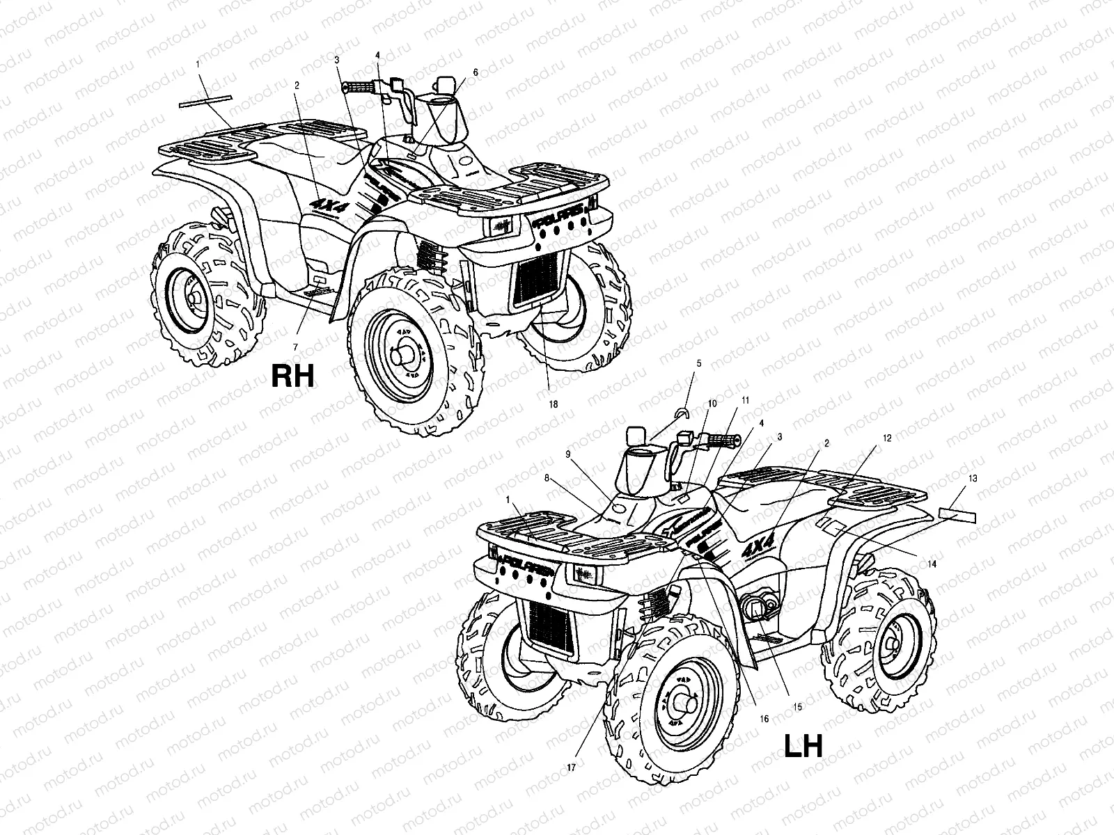 DECALS - A02CK42AA/AB (4970327032A08) | DECALS - A02CK42AA/AB (4970327032A08)