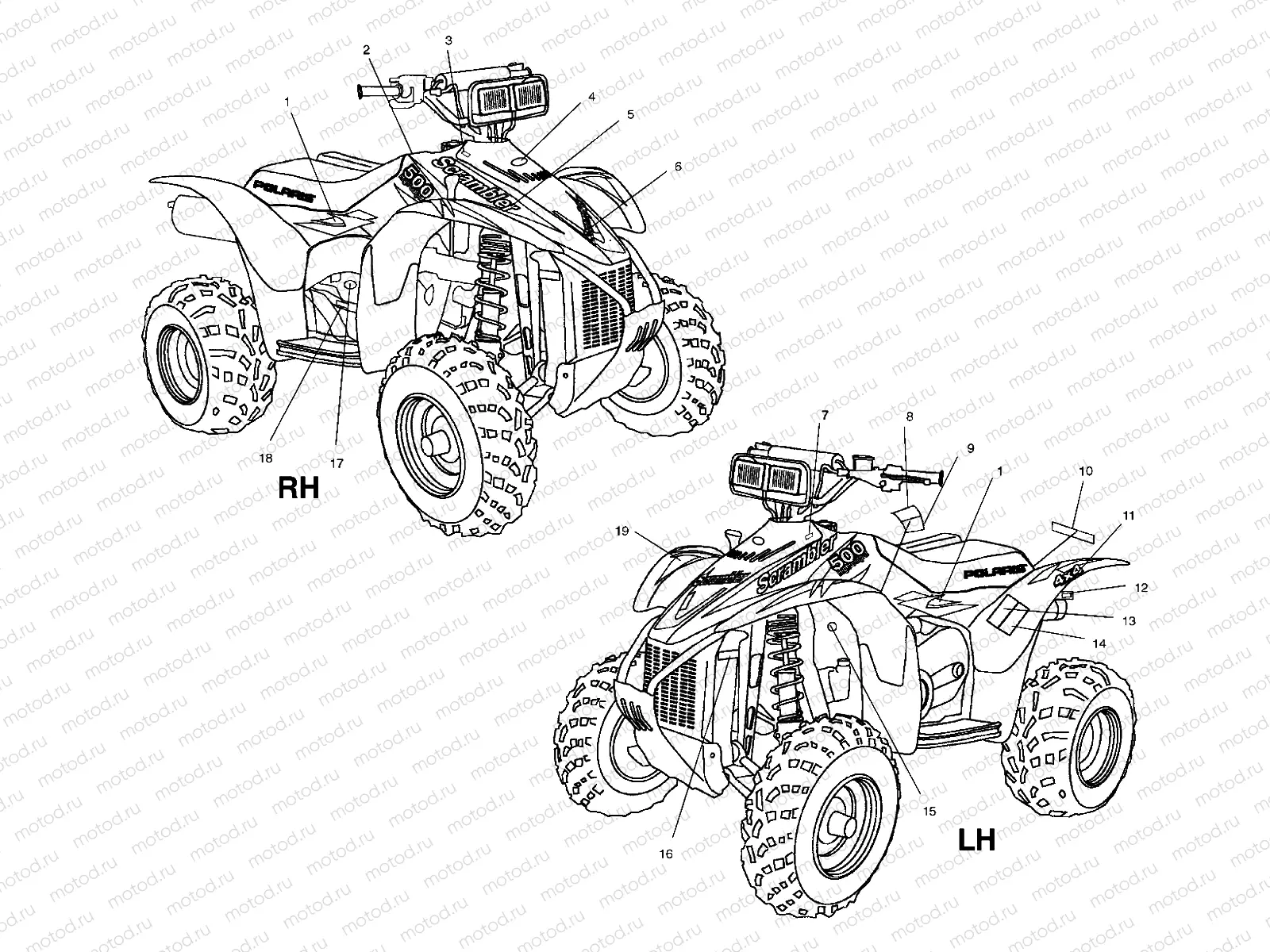 DECALS - A03BG50AA (4975117511A13) | DECALS - A03BG50AA (4975117511A13)