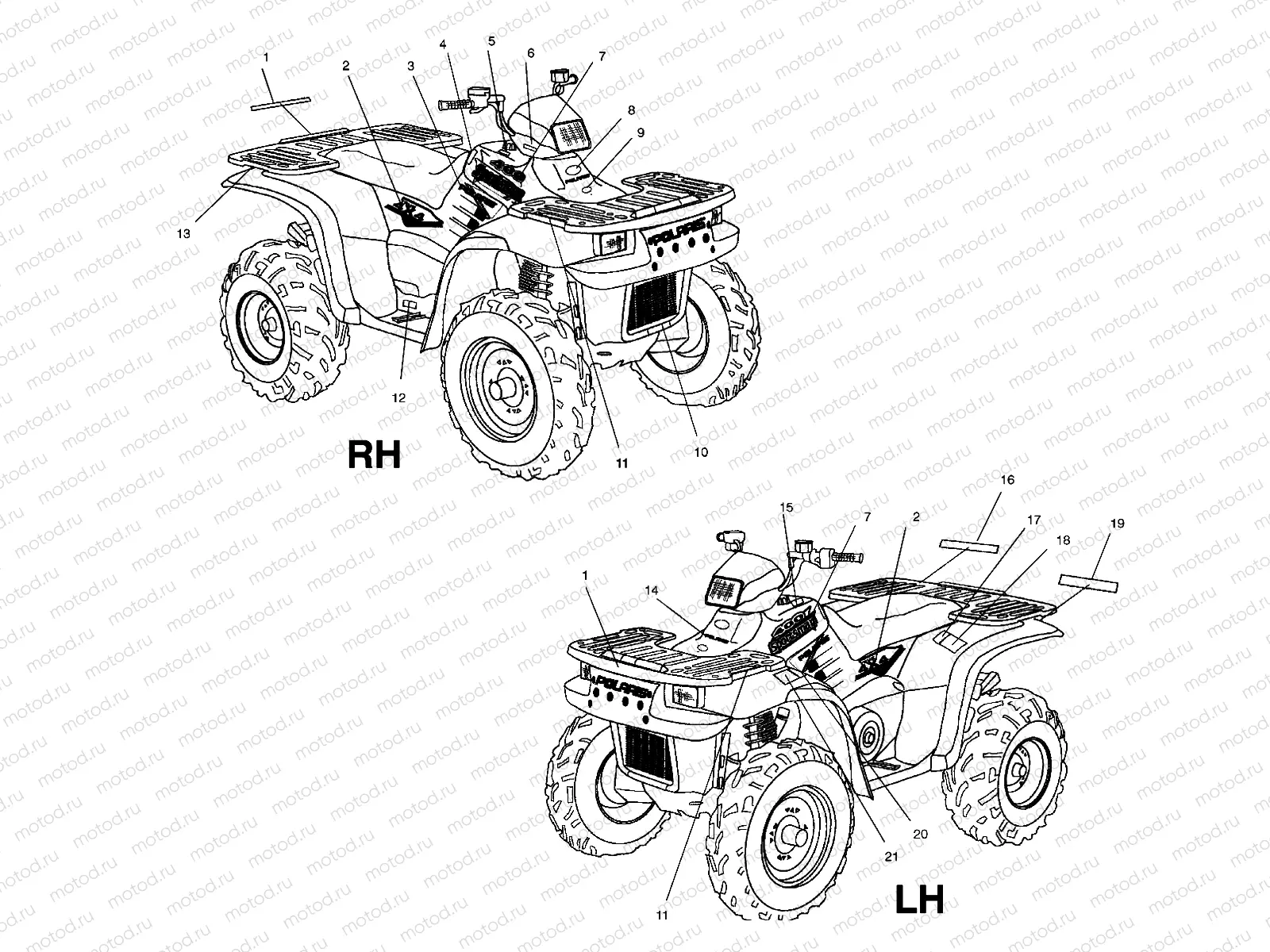 DECALS - A03CH42AA/AB/AC (4975377537A08) | DECALS - A03CH42AA/AB/AC (4975377537A08)