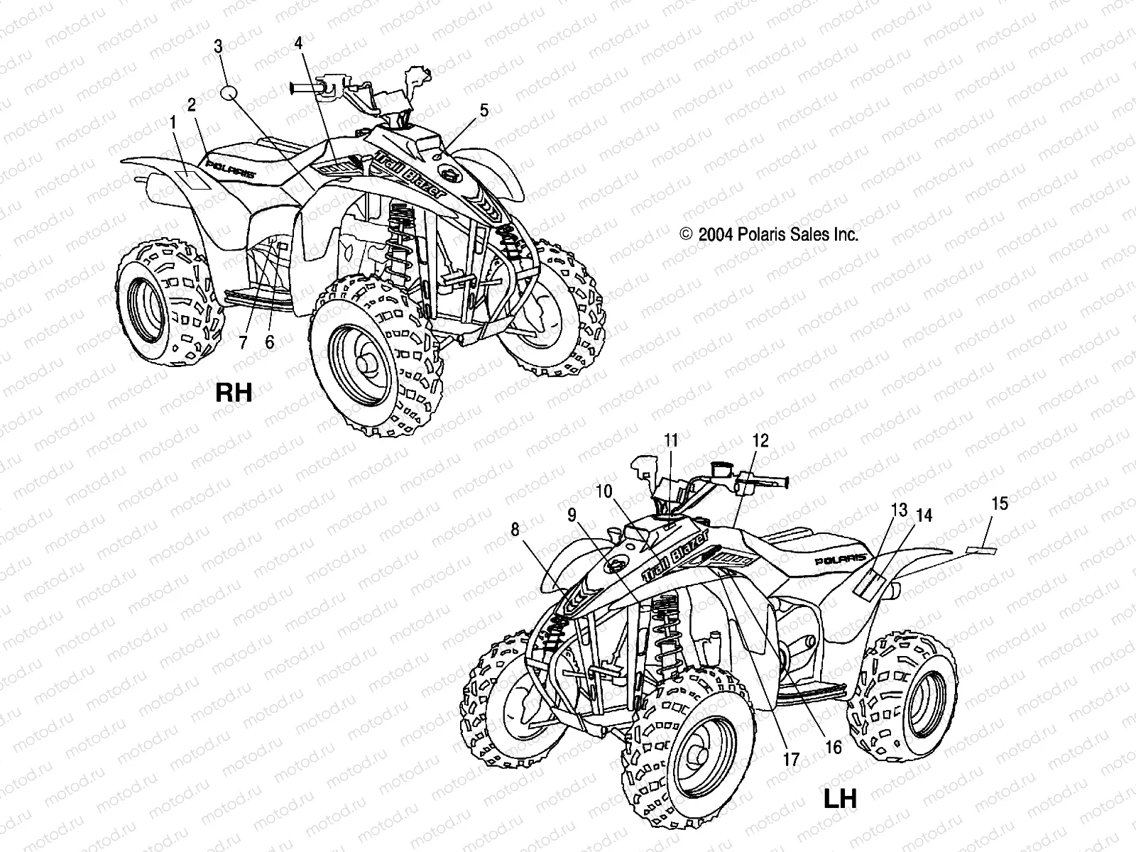DECALS - A05BA25CA/CB (4994739473A09) | DECALS - A05BA25CA/CB (4994739473A09)