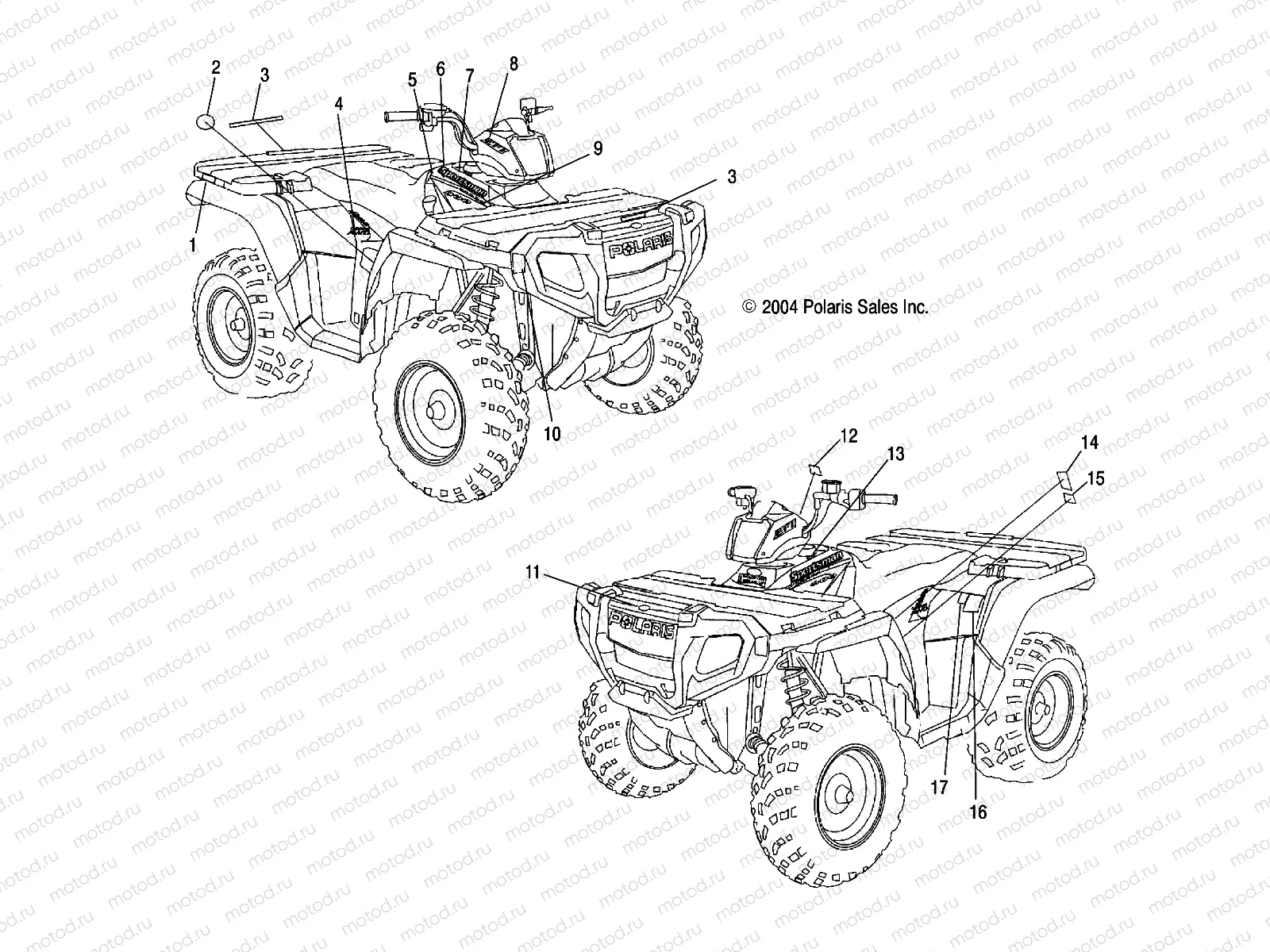 DECALS - A05MH76AU/AW (4977217721A11) | DECALS - A05MH76AU/AW (4977217721A11)