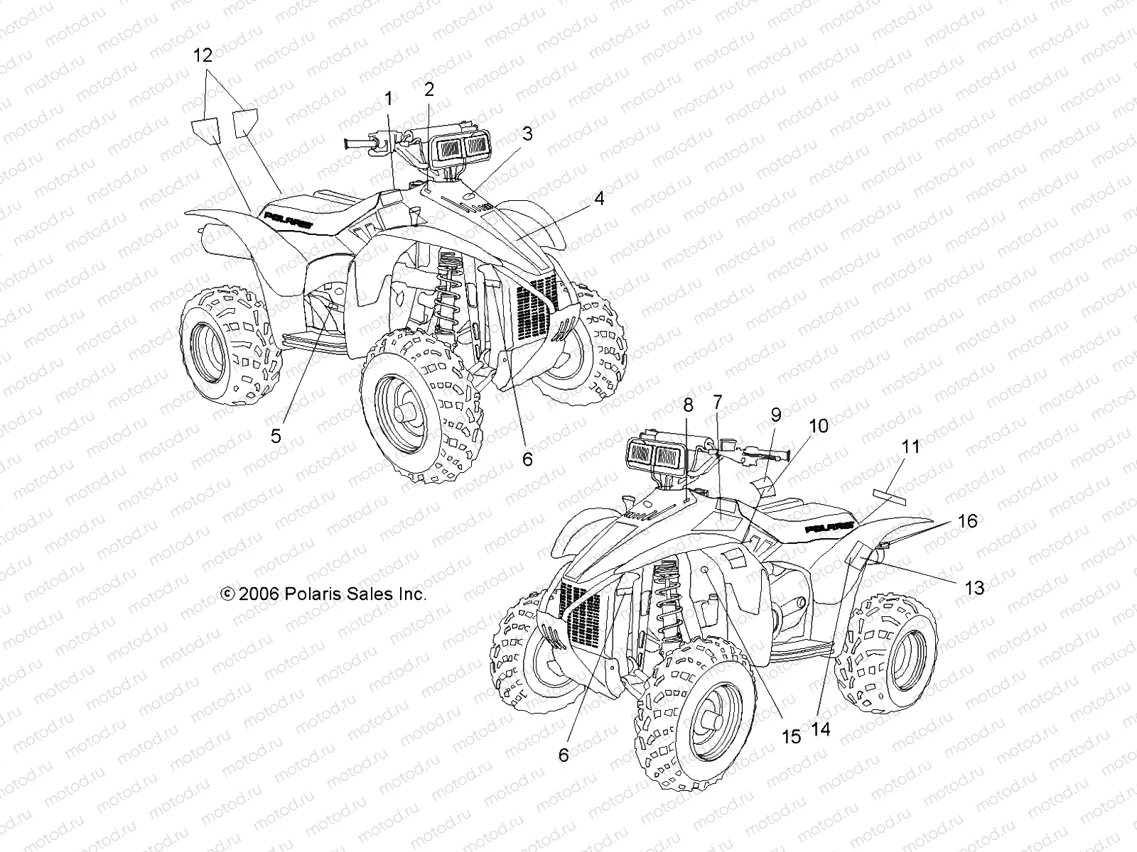 DECALS - A07BG50AA/FA (49ATVDECALSCRAM) | DECALS - A07BG50AA/FA (49ATVDECALSCRAM)