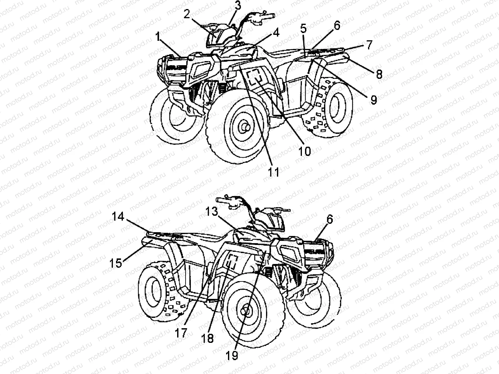DECALS - A07FA09AA/AB (49ATVDECAL07SPRT90) | DECALS - A07FA09AA/AB (49ATVDECAL07SPRT90)